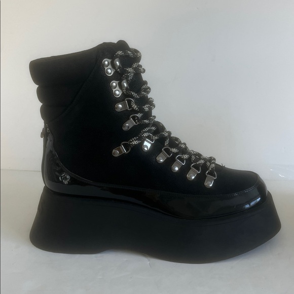 Circus NY by Sam Edelman Women's Gail Black Platform Lace Up Boots Size 9 NEW - Picture 6 of 10